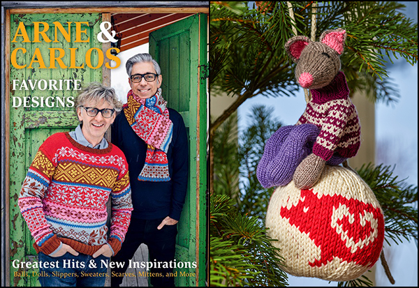 If you enjoy knitting and crocheting Christmas gifts, you’ll want to get your hands on a copy of Arne & Carlos Favorites. This lovely book includes a spectacular selection of patterns for knitting Christmas ornaments, toys like the cute mouse pictured here, chic accessories, blankets, slippers and other items that make fantastic Christmas gifts.