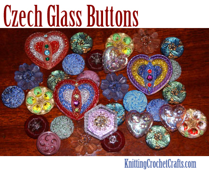 If you need some new supplies for making button crafts, consider getting yourself some spectacular Czech glass buttons like these. But if you already have some stray buttons hanging around your place, and you need to find a good use for them, read on to get bunches of fabulous ideas -- plus free project instructions.