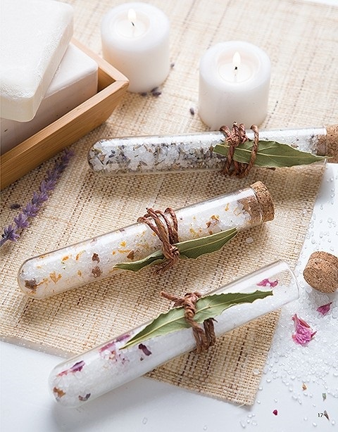 Make these fragrant botanical bath salts using a recipe included in Make & Give Home Apothecary by Stephanie Rose, published by Leisure Arts.