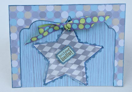 How to Make a Christmas Holiday Card With Star Motif