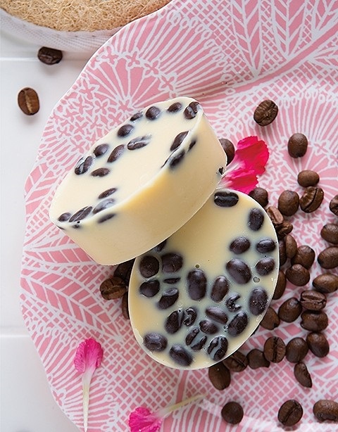 You could make these luxurious coffee bean massage bars using a recipe from Make & Give Home Apothecary by Stephanie Rose, published by Leisure Arts.