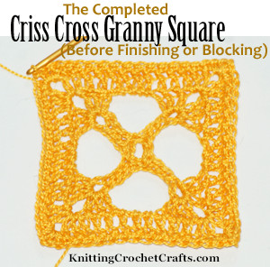 Learn How to Crochet the Criss Cross Granny Square With Our Free Instructions and Step-By-Step Photo Tutorial