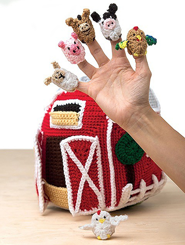 Crochet Finger Puppets From the Book Busy Baby Boxes