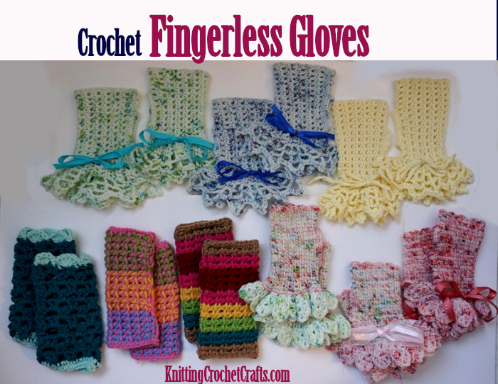 Want to Crochet Fingerless Gloves, Wrist Warmers, Hand Warmers, Cuffs or Texting Gloves? Check Out the Fingerless Glove Crochet Patterns We've Posted Here on Our Website