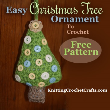 Here's the perfect button craft for Christmas: A Christmas tree ornament where your buttons make up the Christmas tree topper and all the other decorations.