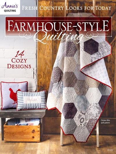 Farmhouse-Style Quilting book, published by Annie's. Photo is courtesy of the publisher's website.