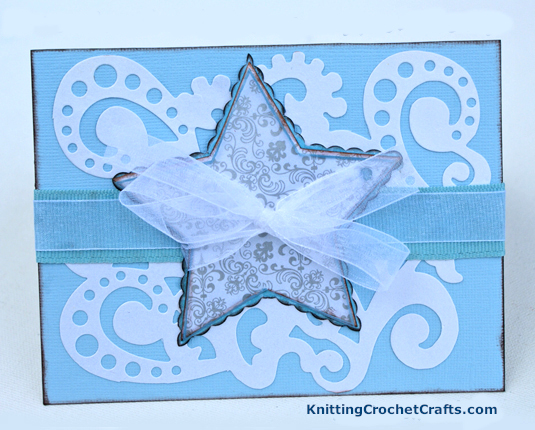 Make a Christmas Card With a Star Motif Using the Free Card Making Instructions Below