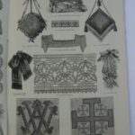 Illustration of Vintage Lace and Various Interesting Needlework Projects From the Young Ladies' Journal Vintage Magazine