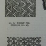 Vintage Lace Knit Designs Intended for Sock Knitting -- From the Young Ladies' Journal Magazine