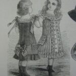 Vintage Children's Clothing Illustration -- Dresses for Little Girls -- From the Young Ladies' Journal Magazine