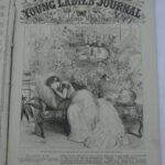 Beautiful Vintage Illustration of a Woman on a Daybed From the Young Ladies' Journal Magazine