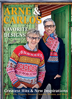 Arne & Carlos Favorites, published by Trafalgar Square Books. This book features Scandinavian style knitting and crochet patterns for Christmas ornaments, Easter eggs, dolls, doll clothes, adult clothing and accessories and more. Click the photo to shop for this book on Amazon.