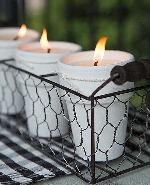 Learn how to make these delightful Clay Pot Citronella Candles using the instructions you'll find in Stephanie Rose's new book called Home Candle Making, published by Leisure Arts