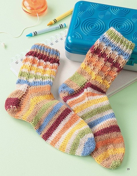 Simple Slip Stitch Socks by Edie Eckman; find the knitting pattern for these socks in Edie's new book called Knit Socks for Those You Love. which is published by Leisure Arts.