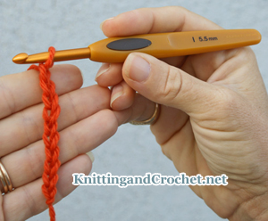 A Starting Chain Is the First Step in Crocheting the Afghan Stitch.