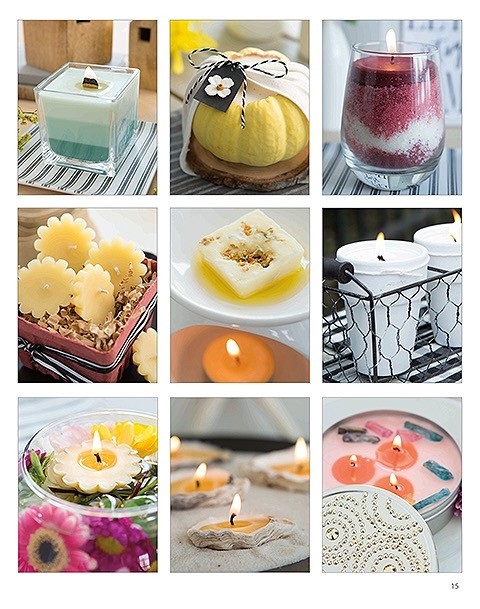 Candle Making Project Ideas From the Book Home Candle Making by Stephanie Rose, Published by Leisure Arts