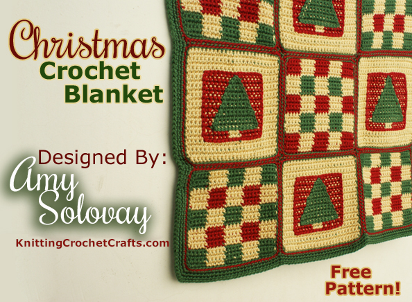 Christmas Crochet Blanket: Free Pattern