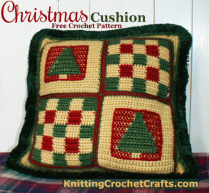 Tapestry Crochet Christmas Cushion: A Free Crochet Pillow Pattern