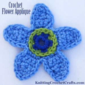 Crochet Flower Applique: Free Crochet Pattern