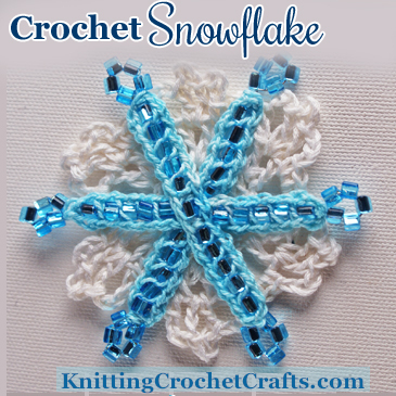 Crochet Snowflake Ornament Pattern (With Picot Stitches)