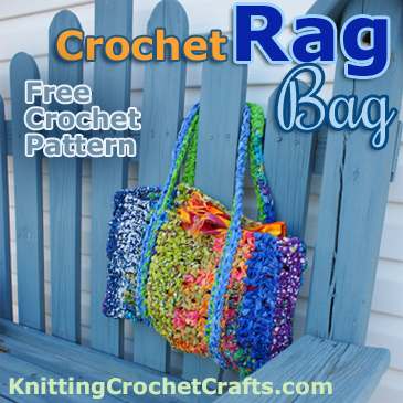 Fabric Crochet Tote Bag: Free Crochet Pattern