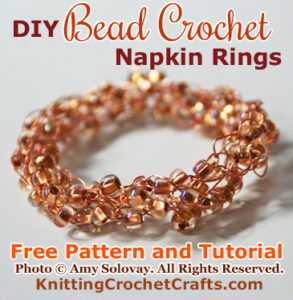 DIY Beaded Napkin Ring -- Learn How to Make This Craft Project Using Our Free Pattern, Instructions and Tutorial