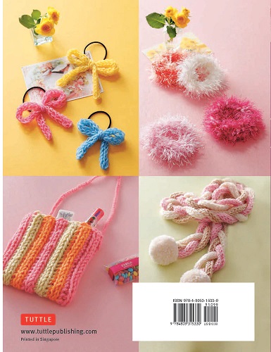 Finger knitting projects from the book Finger Knitting for Kids: Super Cute & Easy Things to Make by Eriko Teranishi