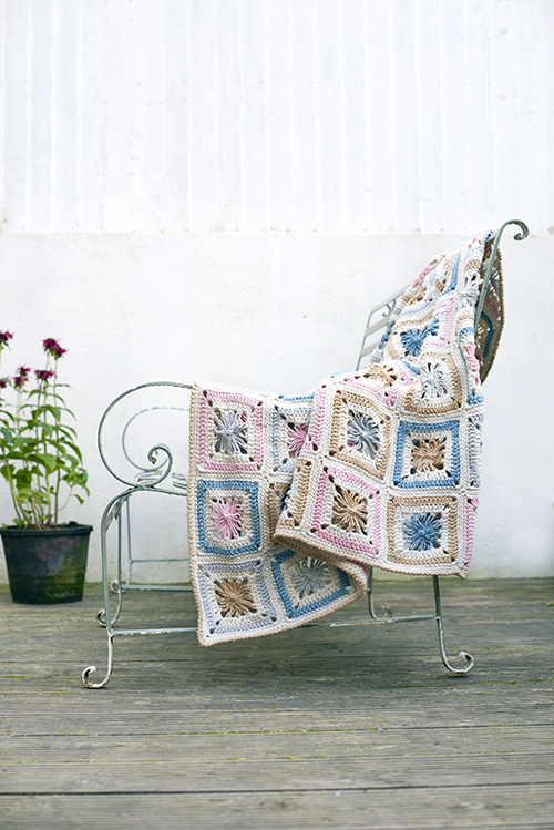 ‘Vinni's Blanket’, from Crochet Loom Blooms by Haafner Linssen. Published by Interweave. Photographs courtesy of Haafner Linssen, Phil Wilkins and Nicki Dowey.