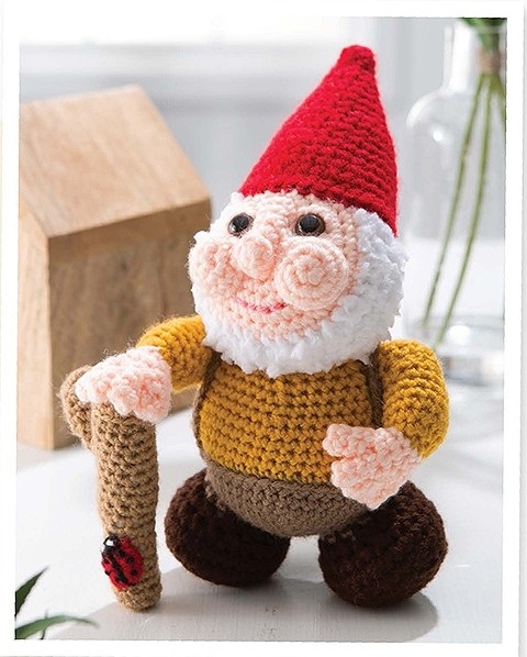 Gnome Amigurumi Crochet Pattern From the Book Amigurumi: An Adorable Collection, Published by Leisure Arts