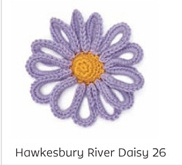 Hawkesbury River Daisy Crochet Pattern From the Book Crochet Flowers Step-By-Step by Tanya Shliazhko, Published by St. Martin's Griffin