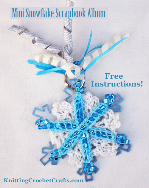 How to Make a Mini Snowflake Scrapbook Album: Free Instructions