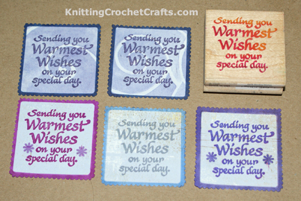 How to Stamp Greeting Card Sentiments