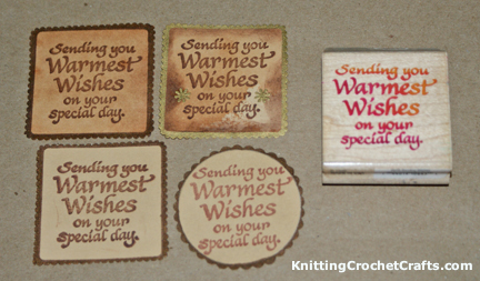 Hand-Stamped Sentiments for Card Making