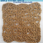 Lacy Treble Shell Crochet Dishcloth -- Free Crochet Pattern