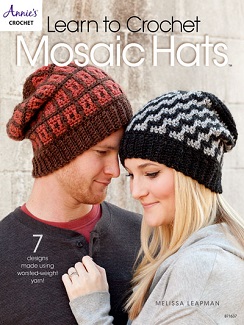 Learn to Crochet Mosaic Hats by Melissa Leapman, published by Annie's.