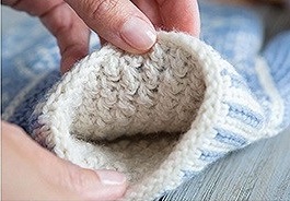 In Fair Isle Mittens, the author, Lori Adams, teaches you 2 different ways to crochet linings for mittens.