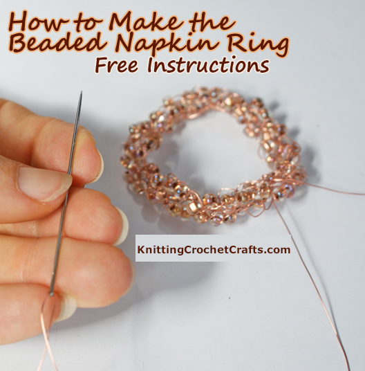 How to Finish the Beaded Napkin Ring