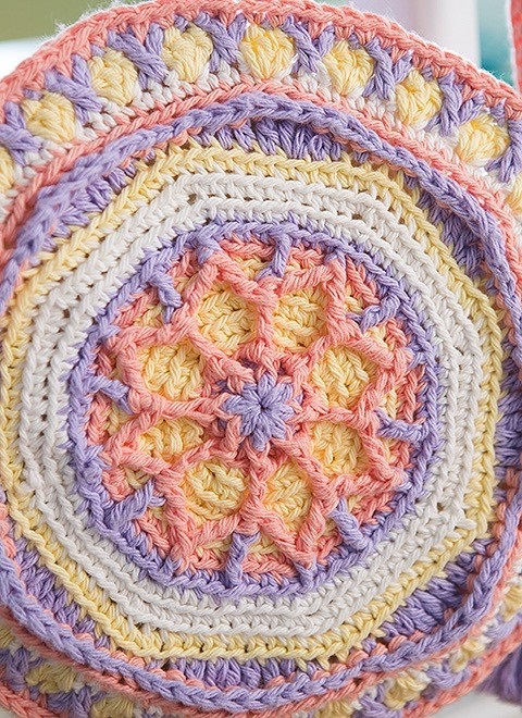 Make yourself a fabulous crossbody bag just like this one using a pattern you'll find in Overlay Crochet by Kristi Simpson, published by Leisure Arts