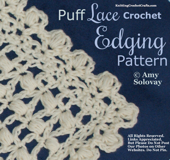 Puff Lace Crochet Edging Pattern