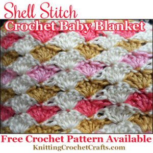 Easy Shell Stitch Crochet Baby Blanket -- Free Pattern