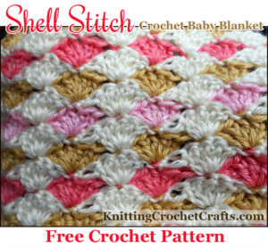 Easy Treble Crochet Shell Stitch Edging In Two Colors (free Pattern)