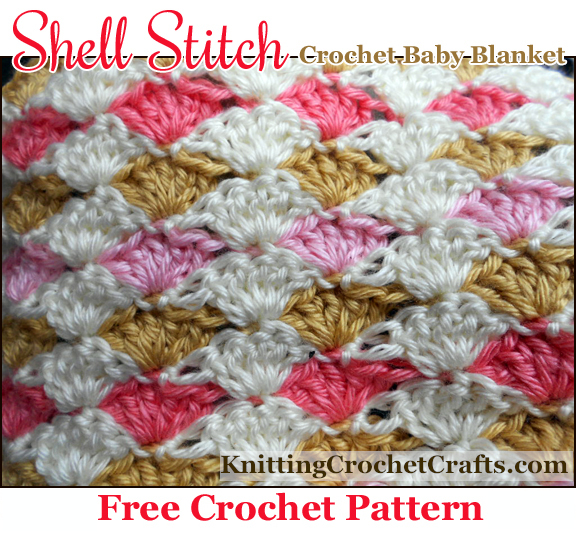 Shell Stitch Crochet Baby Blanket: Free Crochet Pattern