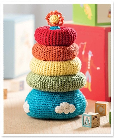 Stackable Crochet Baby Toy Pattern From the Book Amuigurumi: An Adorable Collection, Published by Leisure Arts