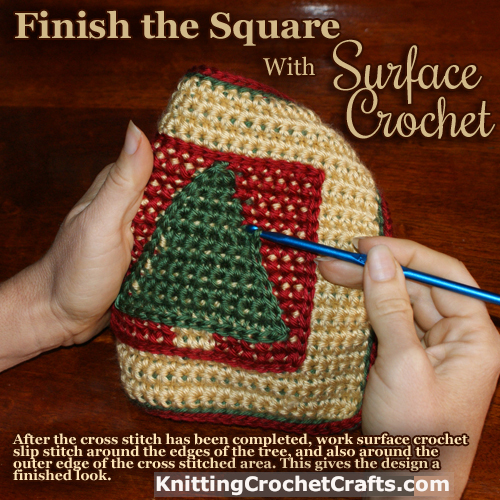 Finish the Square With Surface Crochet Slip Stitch