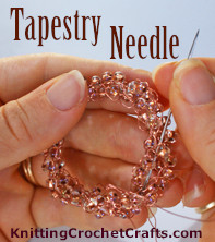 Use a Tapestry Needle for Weaving in Your Loose Ends of Wire
