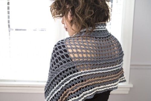 Yveline Crochet Wrap Pattern by Vashti Braha for Delicate Crochet, published by Stackpole Books