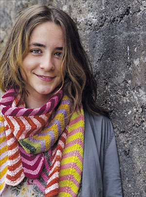 Chevron Scarf Knitting Pattern by Frida Ponten, from the book Knitting for the Fun of It! Published by Trafalgar Square Books.
