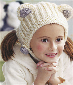 Child's Bear Hat Pattern From the Book 60 Quick Knits for Little Kids, Published by Sixth & Spring Books