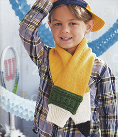 Child's Pencil Scarf Knitting Pattern From the Book 60 Quick Knits for Little Kids, Published by Sixth & Spring Books