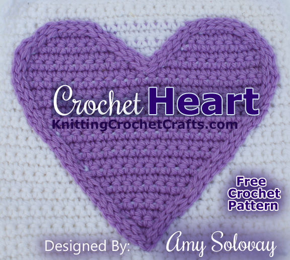 Tapestry Crochet Heart Square: Free Pattern
